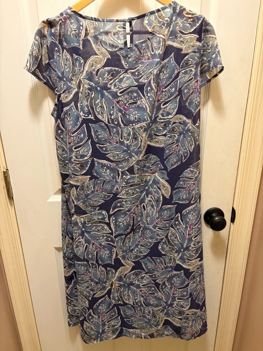 Coldwater Creek NWT Women’s Dress Size M Blue Floral Flowy Lightweight MSRP $128 - Picture 12 of 15
